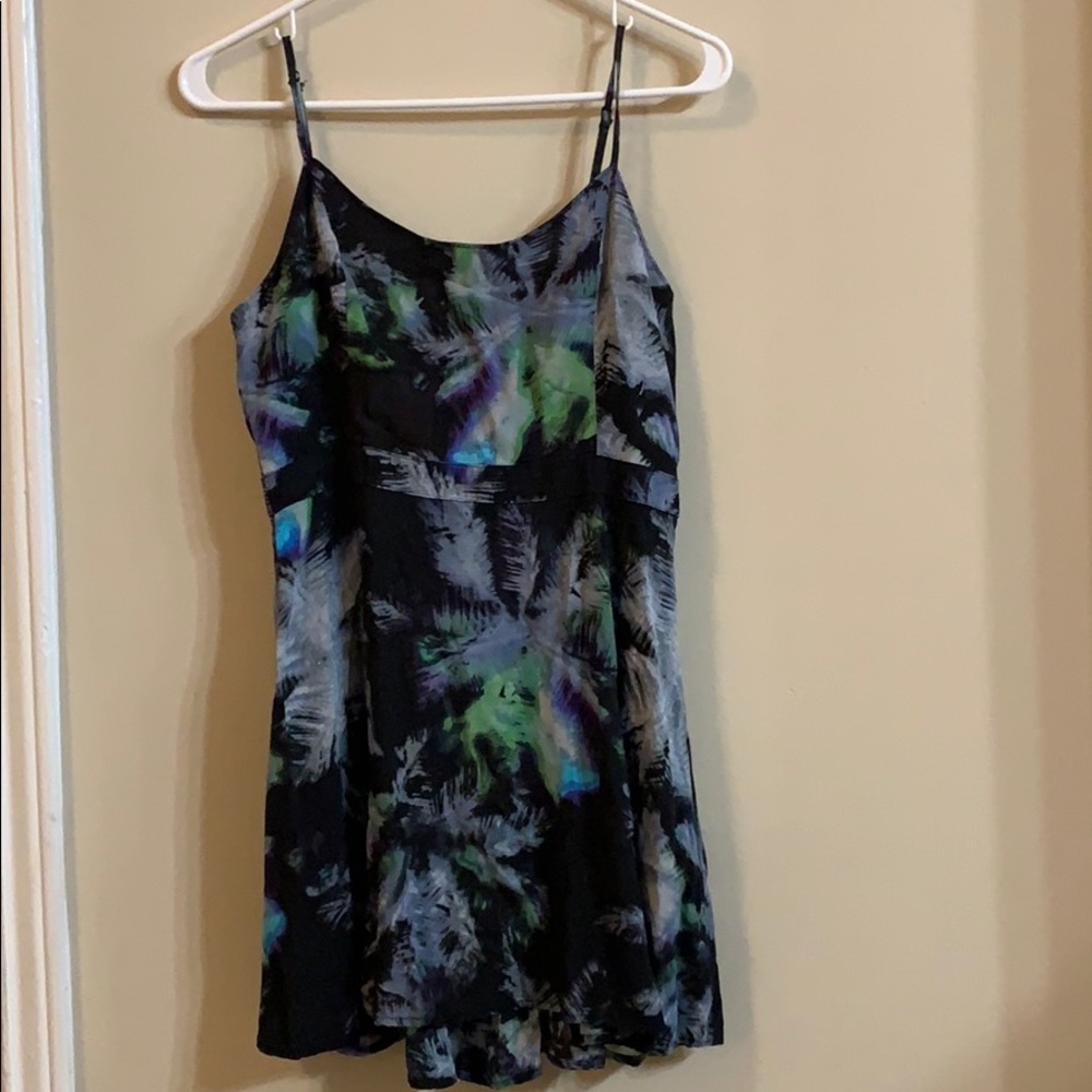AEO Tropical Themed Spaghetti Strap Sundress